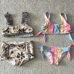 Reversible Tropical and Pastel Bikini Set